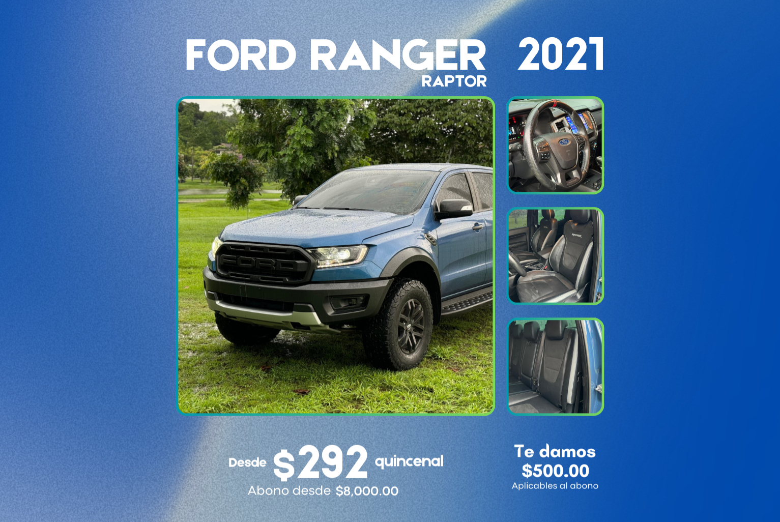 Ford Ranger 2021 Automático color Azul, Imagen #1