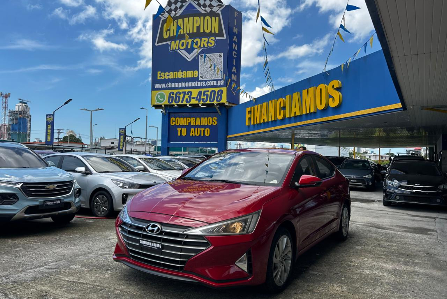 Hyundai Elantra 2020 Automático color Rojo, Imagen #1