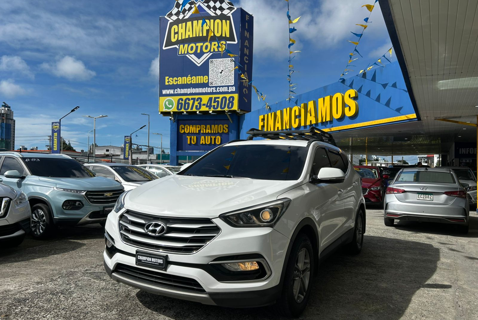 Hyundai Santa Fe 2017 Automático color Blanco, Imagen #1