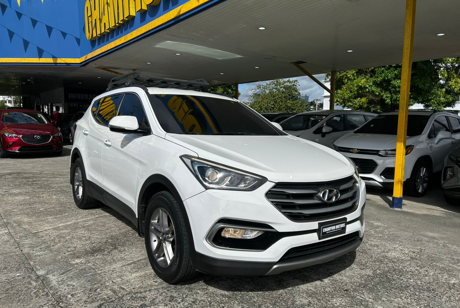 Hyundai Santa Fe 2017 Automático color Blanco, Imagen #3