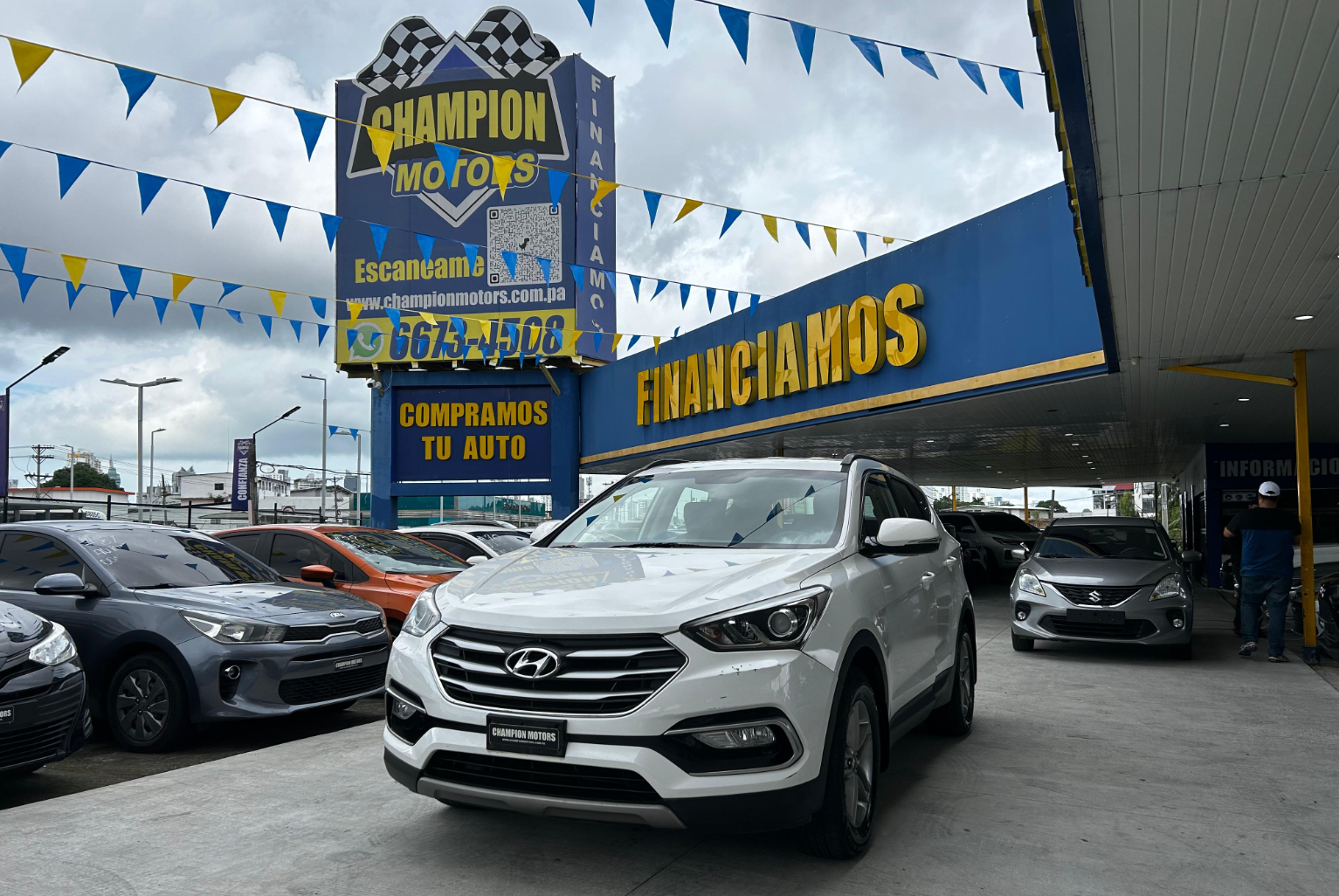 Hyundai Santa Fe 2018 Automático color Blanco, Imagen #1