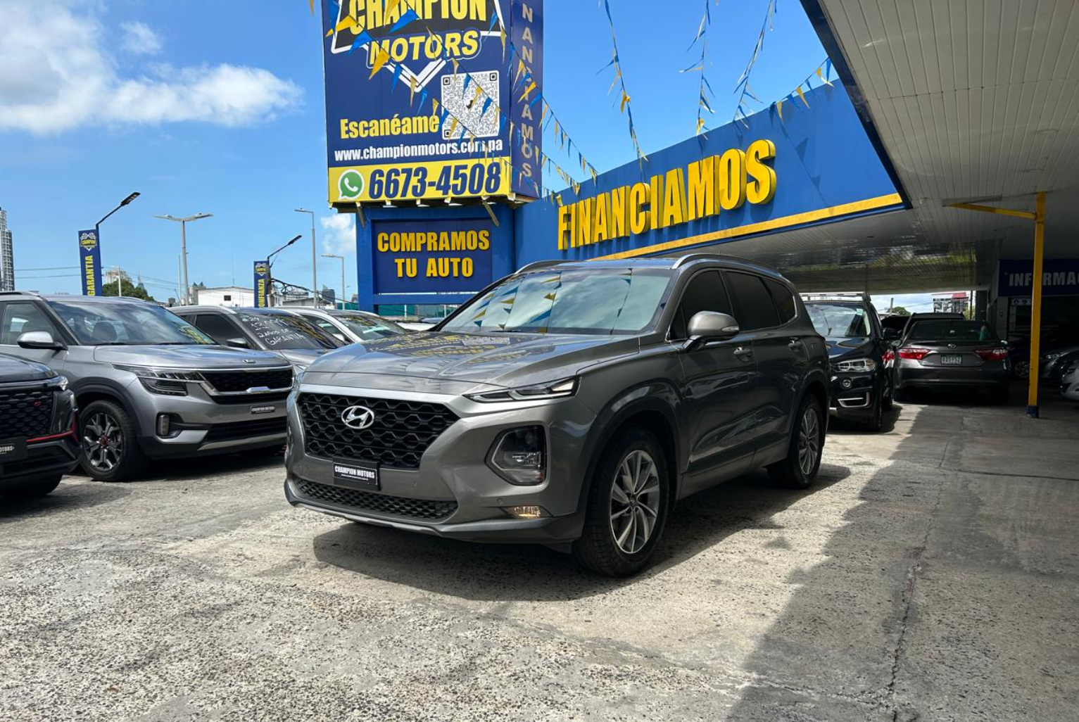 Hyundai Santa Fe 2021 Automático color Gris, Imagen #1