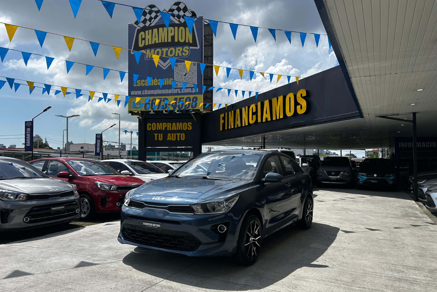 Kia Rio 2023 Manual color Azul, Imagen #1