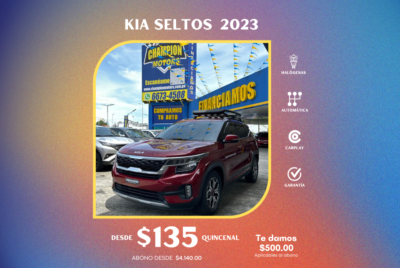 Kia Seltos 2023 Automático color Rojo, Imagen #1