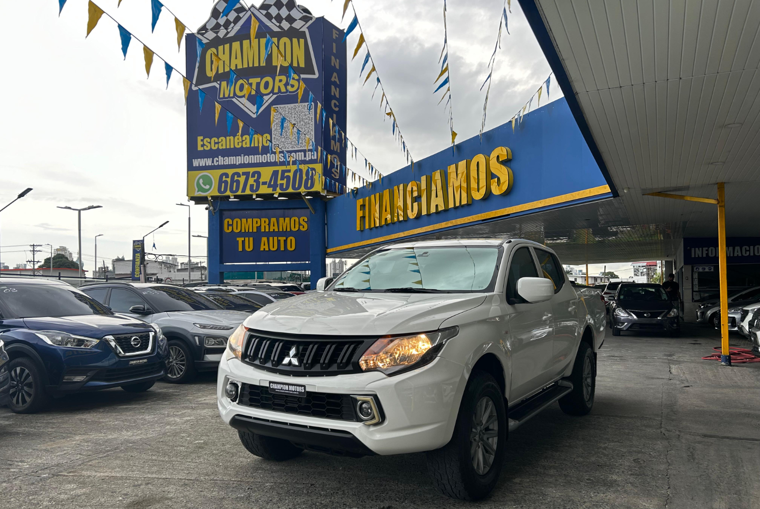 Mitsubishi L 200 2018 Manual color Blanco, Imagen #1