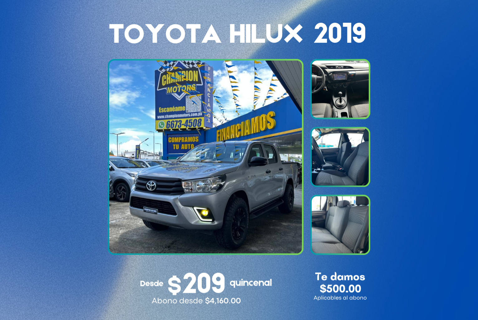 Toyota Hilux 2019 Manual color Plateado, Imagen #1