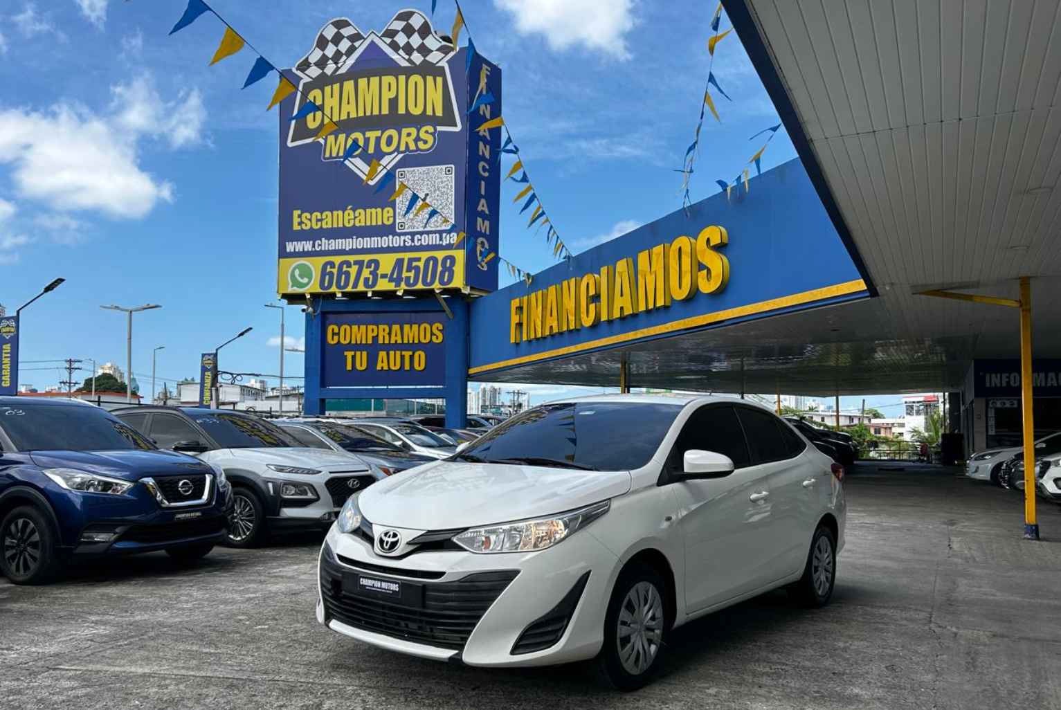 Toyota Yaris 2019 Automático color Blanco, Imagen #1