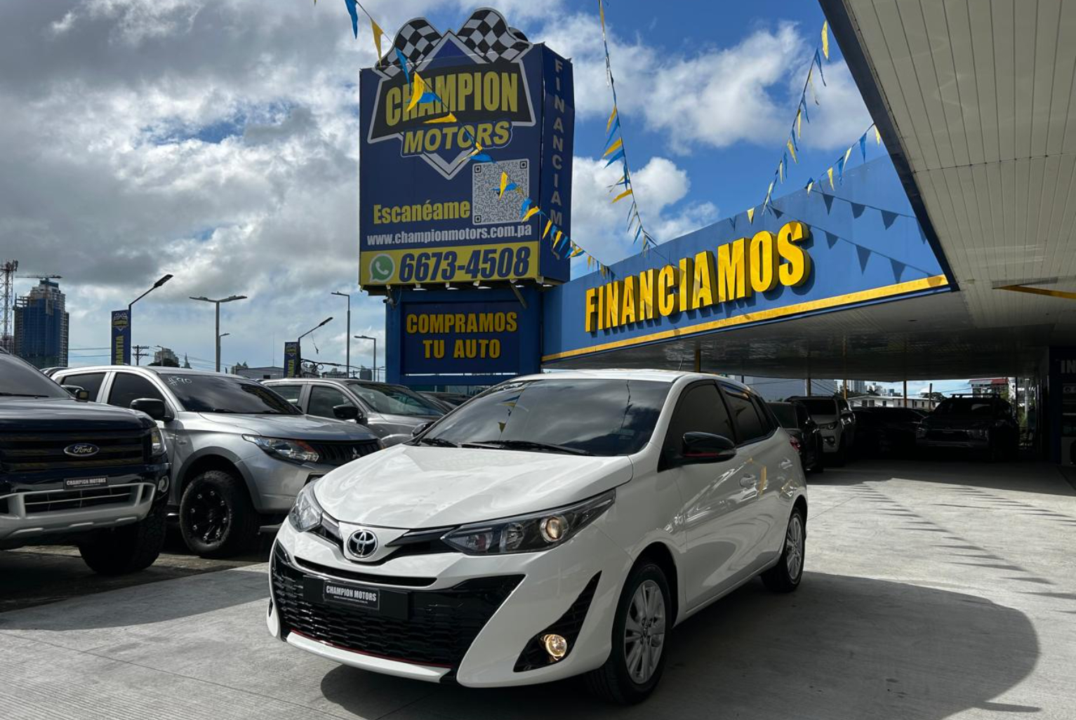 Toyota Yaris 2020 Automático color Blanco, Imagen #1